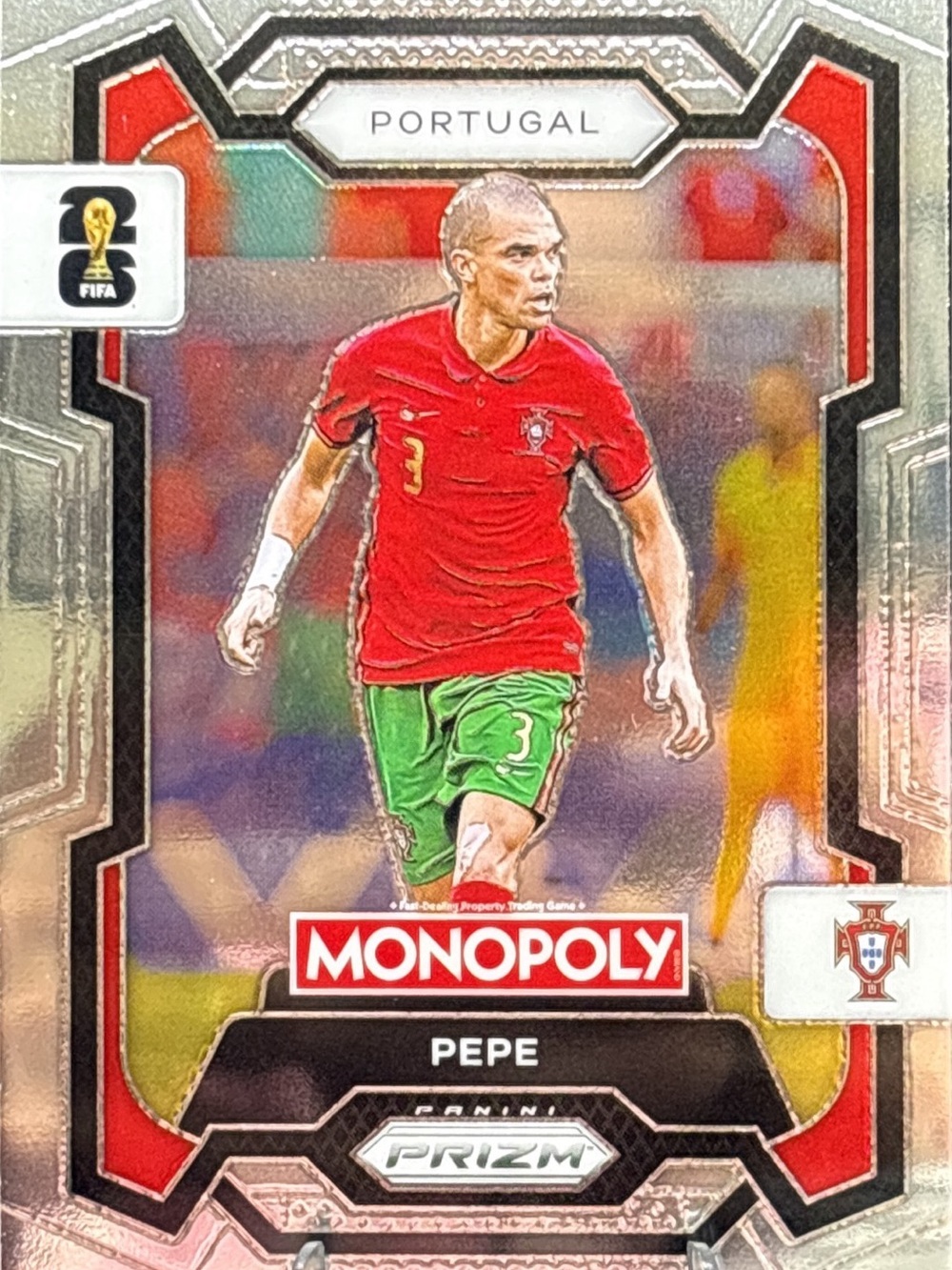 Panini Monopoly Prizm Pepe Soccer Card